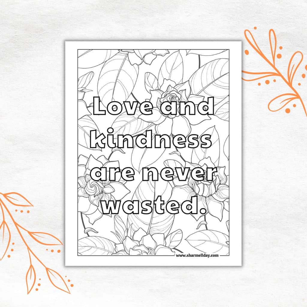 free-printables-10-beautiful-kindness-quote-coloring-pages-sharmell-day