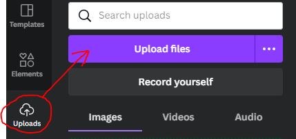 Upload Files in Canva