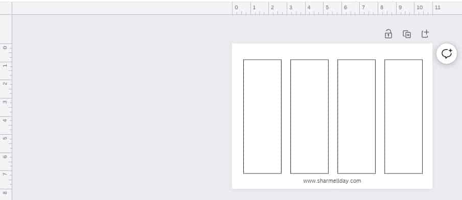 Blank Bookmark Template Printable